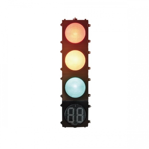 300四聯壓鑄鋁機動車燈(帶倒計時）